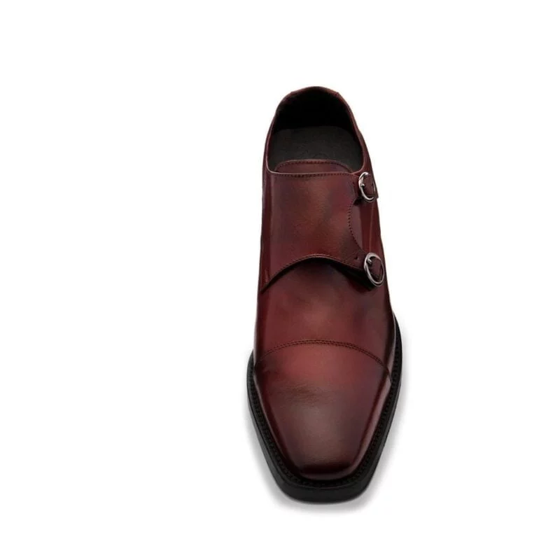 Monk schuhe bordeaux Handgefertigte aus Italien 4