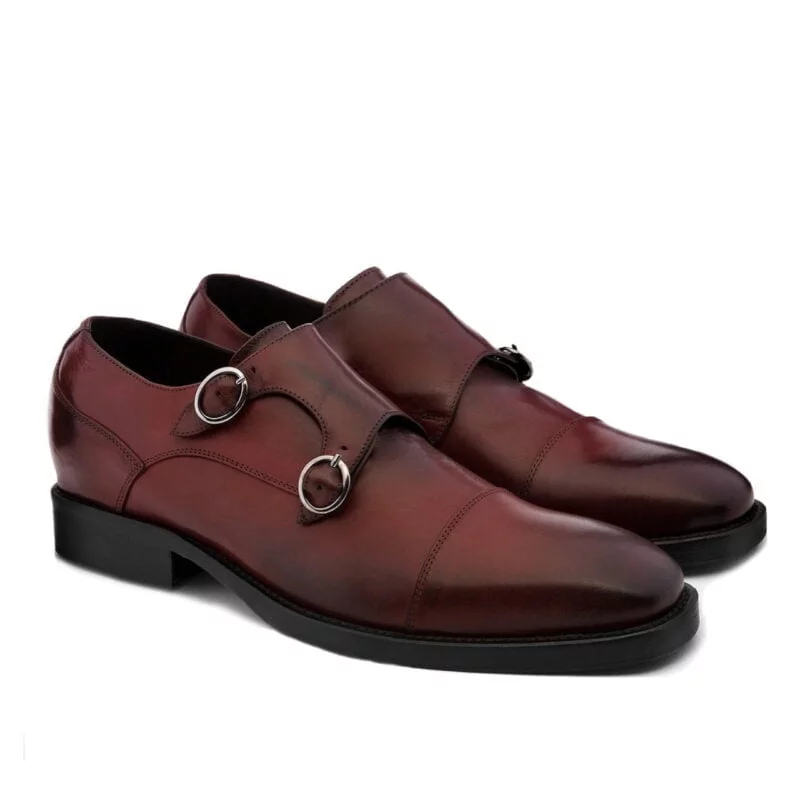 Chaussures de Ville en cuir pleine fleur bordeaux 5